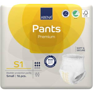 Navlékací plenkové kalhotky<br>Abena Pants PREMIUM S1