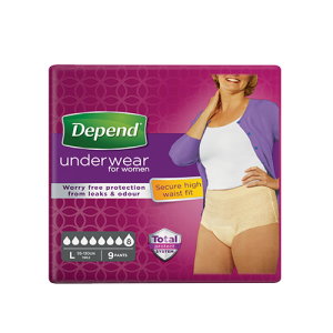 Natahovací kalhotky Depend Super L pro ženy