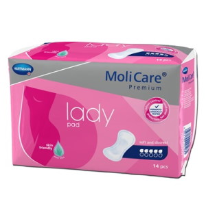Inkontinenční vložky pro ženy<br>MoliCare Lady 5 kapek