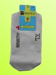 Ponožky Matex Diabetes - Světle šedé