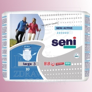 Natahovací elastické absorpční kalhotky<br />Seni Active Premium Quality Large