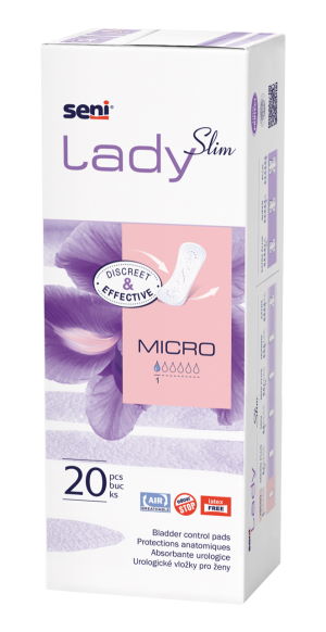 Inkontinenční vložky pro ženy<br>Seni Lady Slim Micro