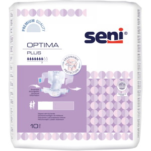 Prodyšné inkontinenční pleny s bederním pásem<br>Seni Optima Plus Large
