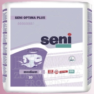 Prodyšné inkontinenční pleny s bederním pásem<br />Seni Optima Plus Medium