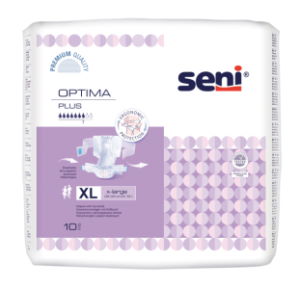 Prodyšné inkontinenční pleny s bederním pásem<br>Seni Optima Plus extra Large