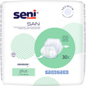 Prodyšné anatomicky tvarované pleny<br>San Seni Plus
