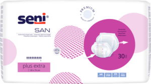 Prodyšné anatomicky tvarované pleny<br>San Seni Plus Extra