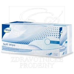 TENA Soft Wipes – jemné utěrky, 30x32 cm