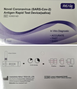 Test COVID-19 ze slin