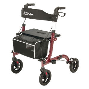 Čtyřkolové chodítko odlehčené úzké 101<br>Vínová
