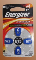 Baterie do naslouchadel Energizer typ 675