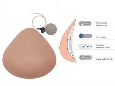 Plná epitéza Amoena Adapt Air Light 2SN<br>Odlehčená s integrovanou vzduchovou komorou