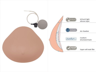 Plná epitéza Amoena Adapt Air Light 1SN<br>Odlehčená s integrovanou vzduchovou komorou