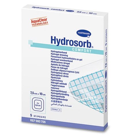 Hydrosorb Comfort<br />Transparentní gelové krytí pro vlhké hojení rány