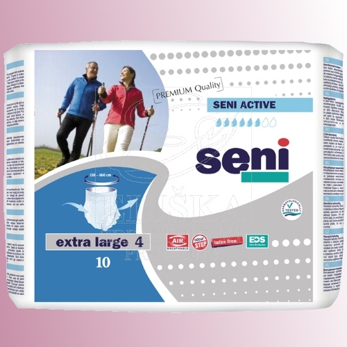 Natahovací elastické absorpční kalhotky<br />Seni Active Premium Quality extra Large