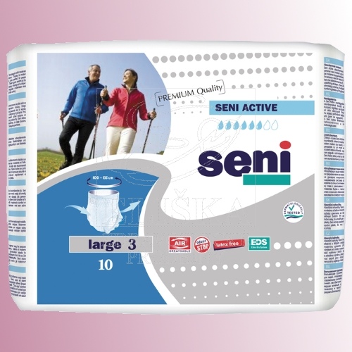 Natahovací elastické absorpční kalhotky<br />Seni Active Premium Quality Large