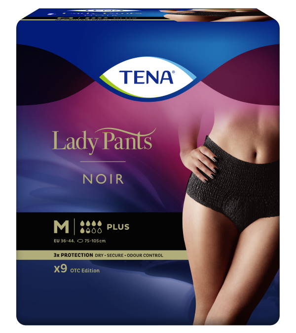 Absorpční kalhotky pro ženy<br />TENA Lady Pants Plus Noir Medium