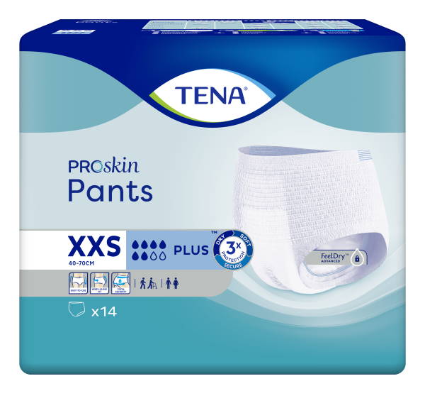 Natahovací inkontinenční kalhotky<br />TENA Pants Plus XX-Small