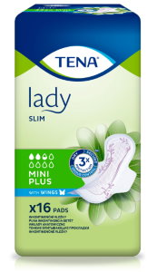 Inkontinenční vložky pro ženy<br />TENA Lady Slim Mini Plus s křidélky
